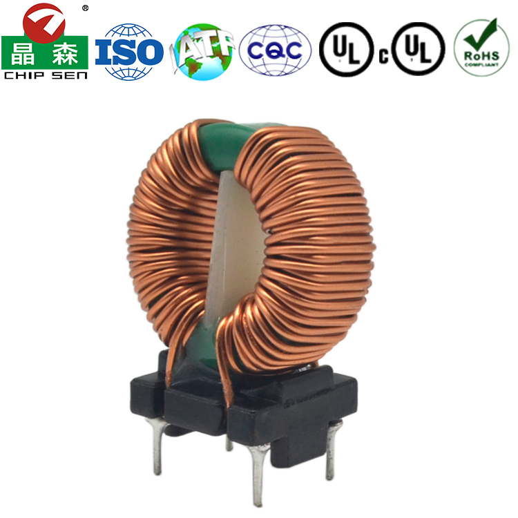 T22立式插件2+2pin高頻磁環(huán)共模電感